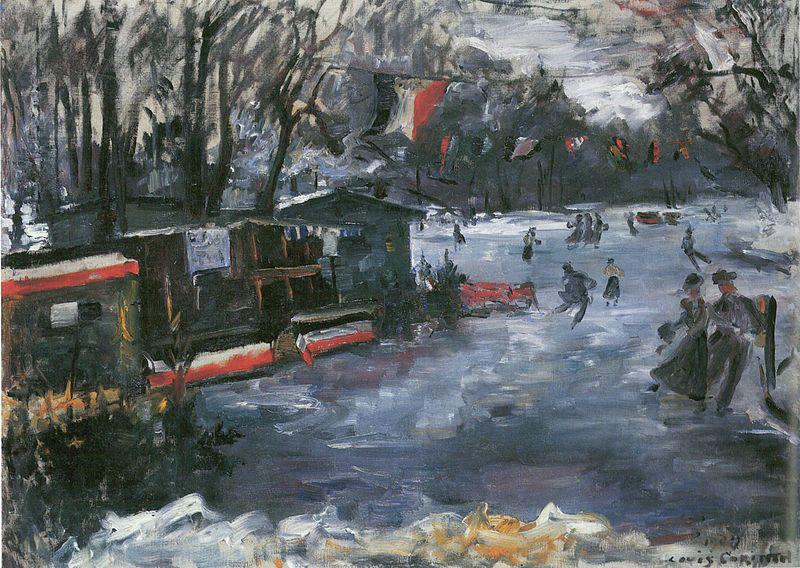 Lovis Corinth Eisbahn im Berliner Tiergarten oil painting image